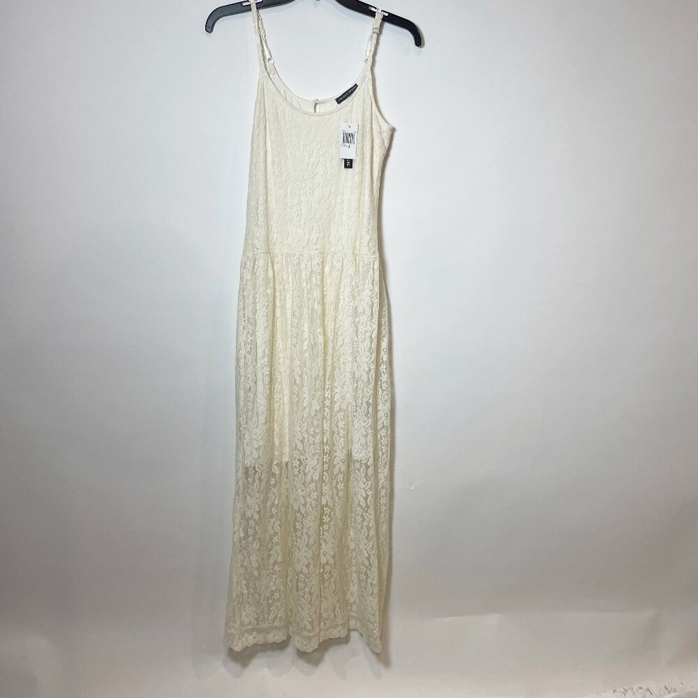 NWT Chelsea & Theodore Sleeveless Lace Cami Slip Dress Ivory S Womens Floral